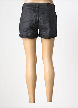 Short fermeture zippée sous rabat boutonné noir BONOBO femme