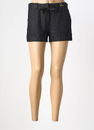 Short fermeture zippée sous rabat avec crochet noir BONOBO femme