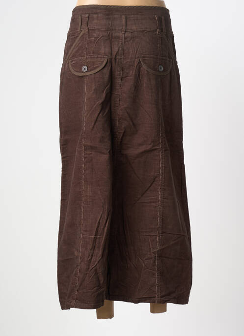 Jupe longue coupe droite marron PHILDAR femme