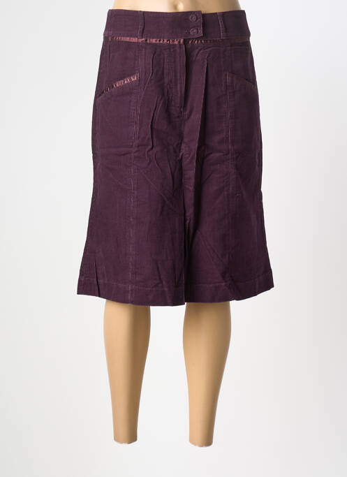Jupe mi-longue coupe évasée violet PHILDAR femme
