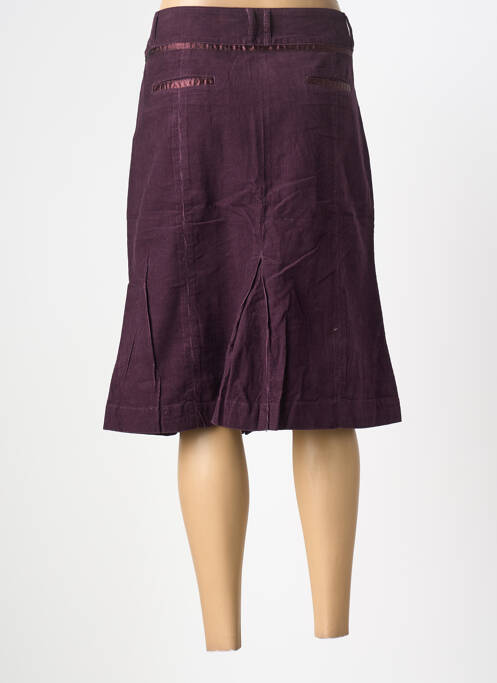 Jupe mi-longue coupe évasée violet PHILDAR femme