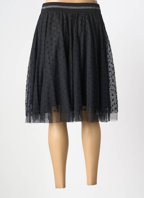 Jupe mi-longue coupe évasée noir BONOBO femme