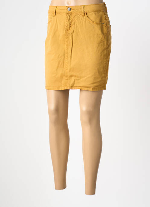 Jupe courte poches jaune BONOBO femme