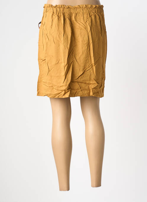 Jupe courte coupe droite beige BONOBO femme