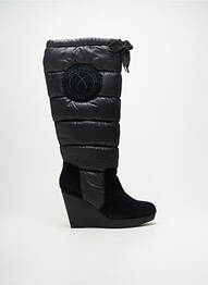 Bottes tissage satiné talon de 7 à 9cm noir CALVIN KLEIN femme
