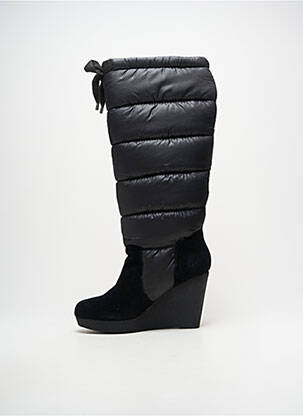 Bottes tissage satiné talon de 7 à 9cm noir CALVIN KLEIN femme