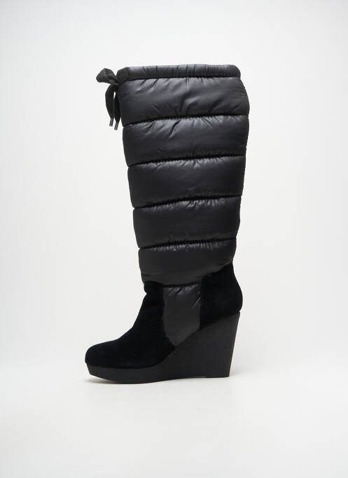 Bottes tissage satiné talon de 7 à 9cm noir CALVIN KLEIN femme