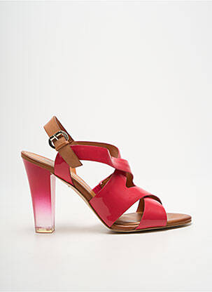 Sandales/nu pieds matière lisse talon haut de 10cm et plus rose GUESS femme