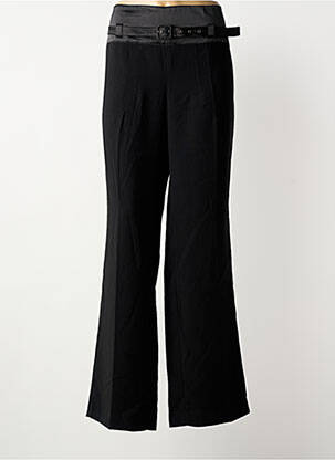 Pantalon flare taille à pinces taille haute noir PHILDAR femme