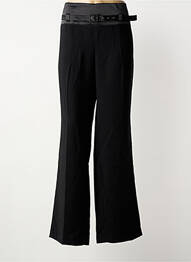 Pantalon flare taille à pinces taille haute noir PHILDAR femme