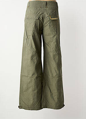 Pantalon large tissage popeline taille normale vert PHILDAR femme