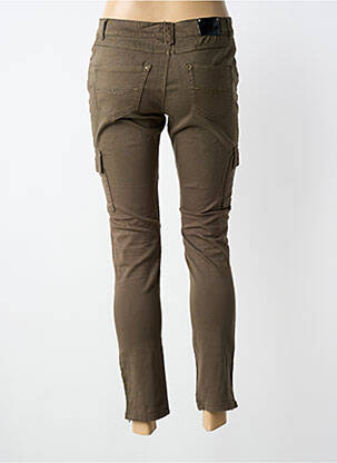 Pantalon cargo slim taille basse marron LA REDOUTE femme