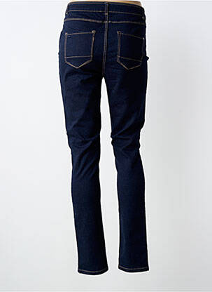 Jeans coupe slim tissage brut taille normale bleu PHILDAR femme