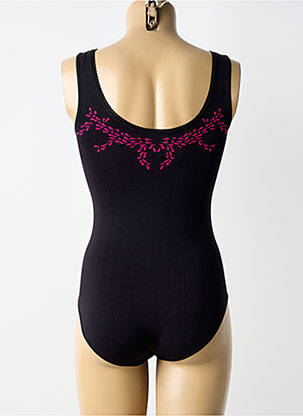 Body lingerie fermeture pressionnée noir CHARLOTT' femme