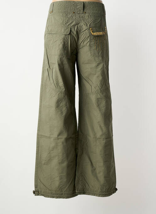 Pantalon large tissage popeline taille normale vert PHILDAR femme