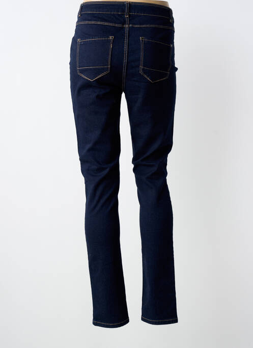 Jeans coupe slim tissage brut taille normale bleu PHILDAR femme