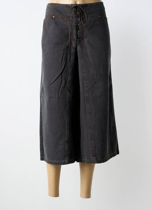 Pantacourt stretch taille normale gris AQUARELLE femme
