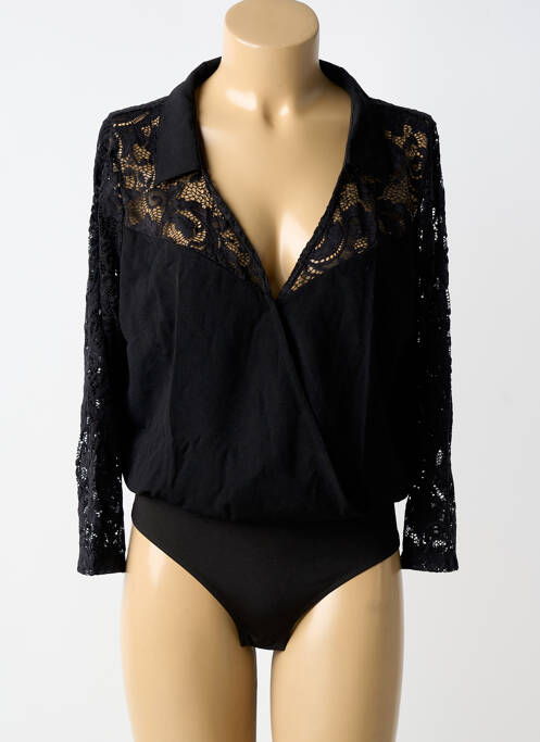 Body lingerie broderie noir CHARLOTT' femme