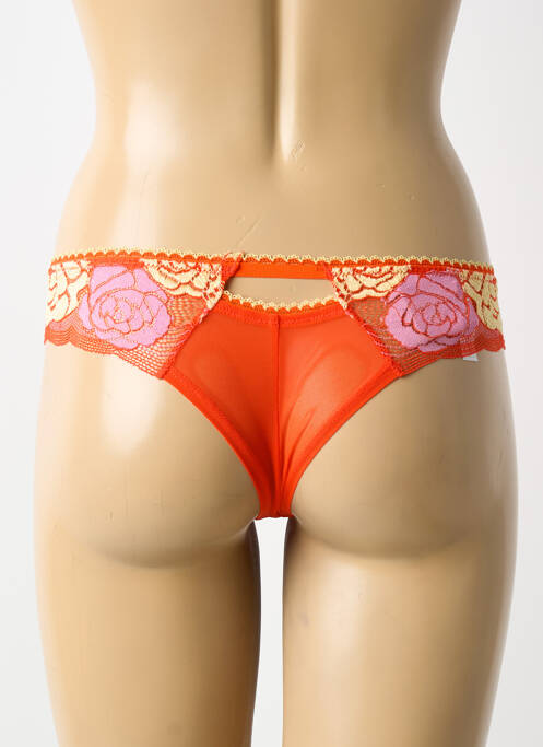 Tanga stretch orange CHARLOTT' femme