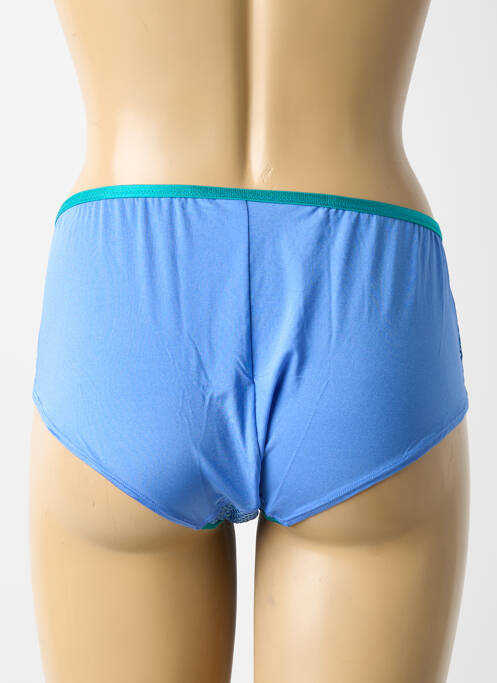 Culotte effet matière satinée bleu CHARLOTT' femme