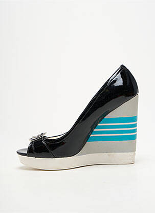 Escarpins matière lisse talon haut de 10cm et plus noir GUESS femme