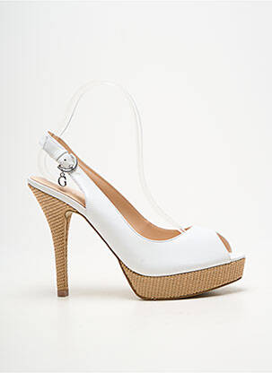 Escarpins fermeture boucle(s) talon haut de 10cm et plus blanc GUESS femme