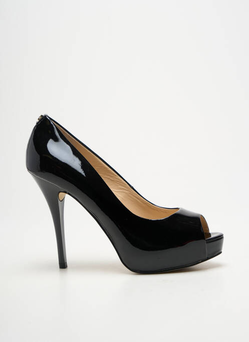 Escarpins matière lisse talon haut de 10cm et plus noir GUESS femme
