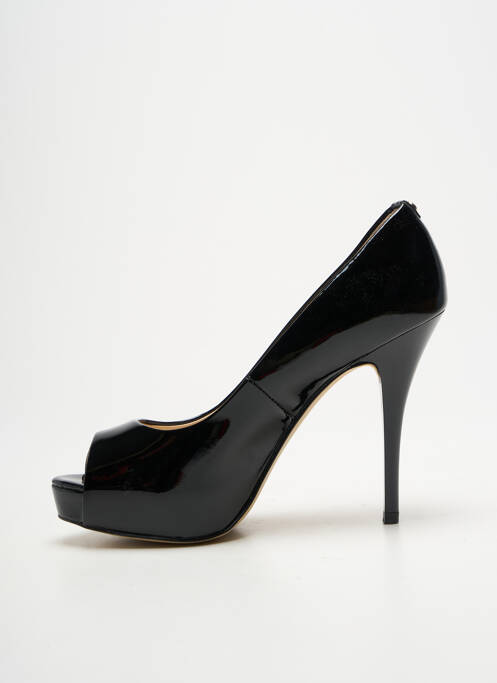 Escarpins matière lisse talon haut de 10cm et plus noir GUESS femme