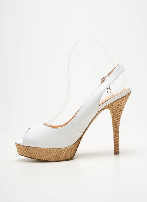 Escarpins fermeture boucle(s) talon haut de 10cm et plus blanc GUESS femme