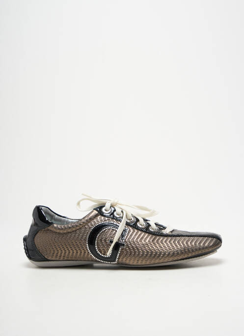 Baskets tissage satiné talon plat jusqu'à 3cm noir GUESS femme
