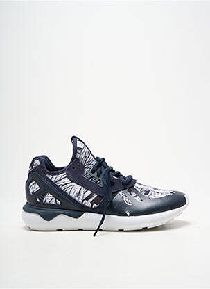 Baskets bout rond talon de 4 à 6cm bleu ADIDAS femme