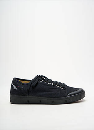 Baskets semelle amovible bout rond noir SPRING COURT homme