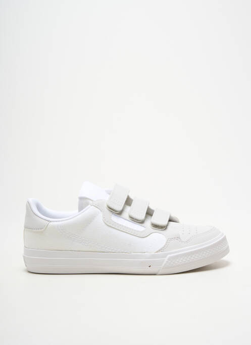 Baskets fermeture scratch bout rond blanc ADIDAS enfant
