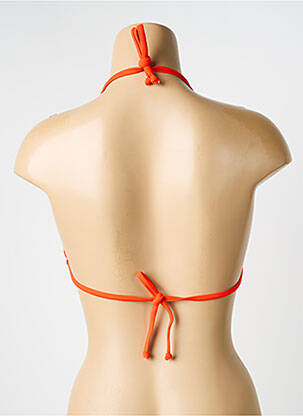 Haut de maillot de bain stretch haut triangles orange LAGON BLEU femme