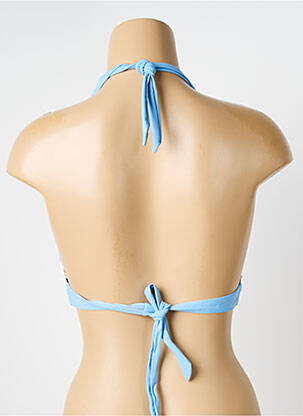 Haut de maillot de bain stretch haut soutien-gorge moulé bleu MERMAID femme
