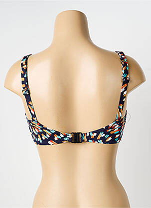 Haut de maillot de bain stretch haut soutien-gorge emboitant bleu LAGON BLEU femme