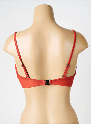 Haut de maillot de bain stretch haut bandeau orange LAGON BLEU femme