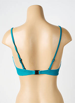Haut de maillot de bain stretch haut bandeau bleu clair LAGON BLEU femme