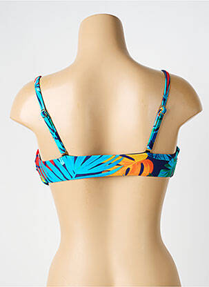 Haut de maillot de bain stretch haut soutien-gorge moulé bleu HIBIKINI femme