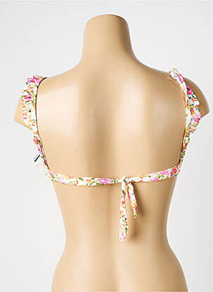 Haut de maillot de bain stretch haut soutien-gorge moulé blanc SWEET SECRET femme