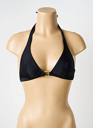 Haut de maillot de bain stretch haut triangles noir LAGON BLEU femme