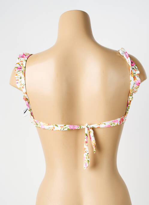 Haut de maillot de bain stretch haut soutien-gorge moulé blanc SWEET SECRET femme