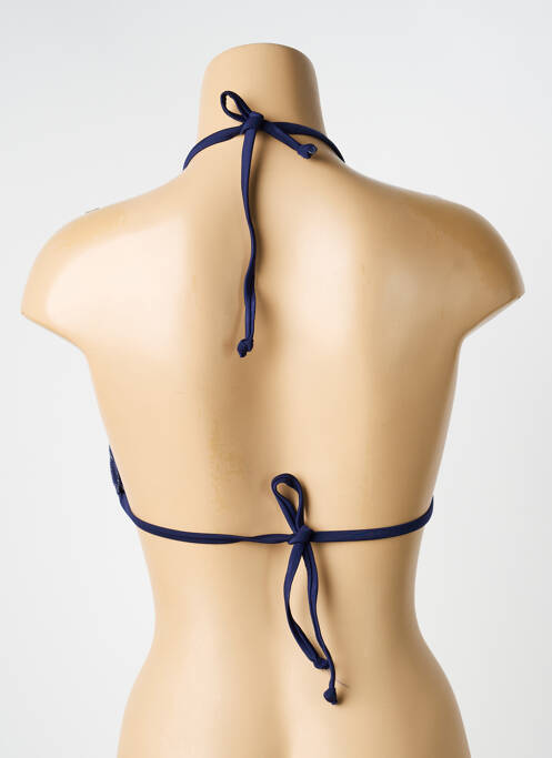 Haut de maillot de bain stretch haut triangles bleu LAGON BLEU femme