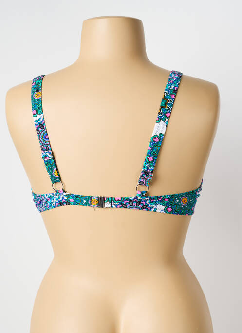 Haut de maillot de bain stretch haut soutien-gorge moulé bleu VERY ZEN femme