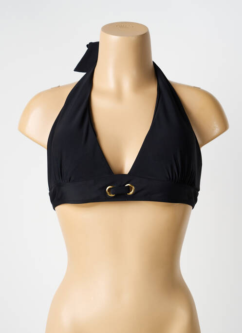 Haut de maillot de bain stretch haut soutien-gorge moulé noir HIBIKINI femme