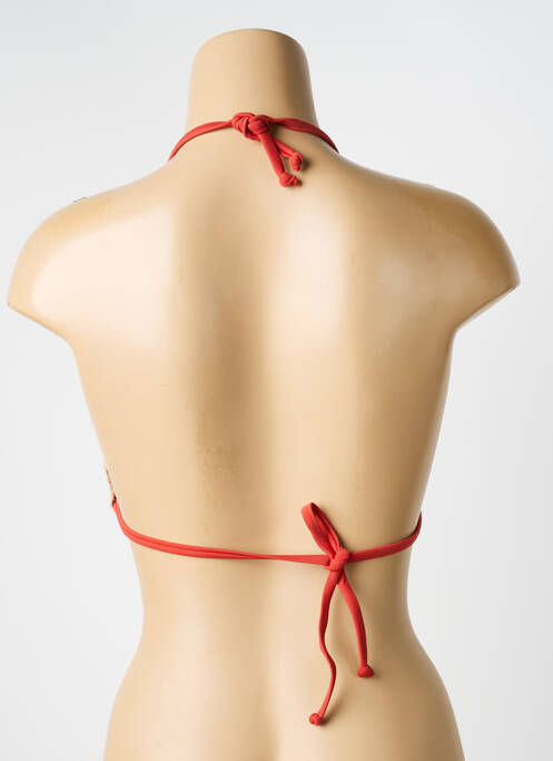 Haut de maillot de bain stretch haut triangles orange LAGON BLEU femme