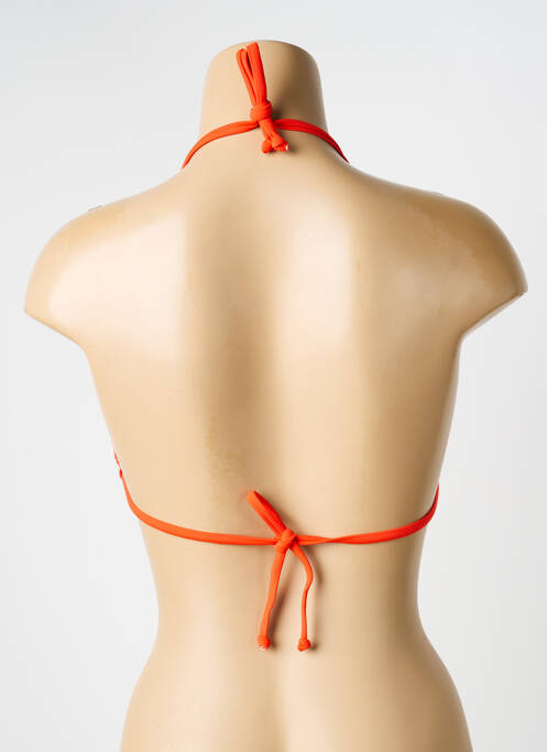 Haut de maillot de bain stretch haut triangles orange LAGON BLEU femme