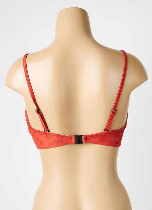 Haut de maillot de bain stretch haut bandeau orange LAGON BLEU femme