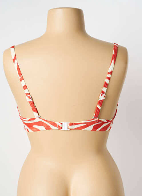 Haut de maillot de bain stretch haut bandeau rouge LAGON BLEU femme