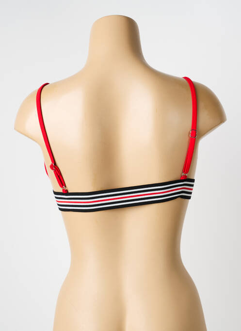 Haut de maillot de bain stretch haut soutien-gorge moulé rouge VERY ZEN femme
